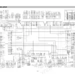 Hyundai HL740-3 electrical circuit wiring diagram showing switches, relays, and harness connectors.