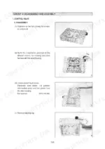 hyundai-hl757-7-wheel-loader-service-manual-procedures-111.webp Hyundai HL757-7 control valve disassembly procedure showing steps to remove housing, gaskets, and retaining clips.