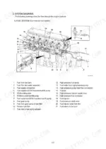 hyundai-hl770-9-hl770xtd-9-wheel-loader-service-manual-system-diagram-39.webp Hyundai HL770-9, HL770XTD-9 common rail fuel system diagram with numbered component identification list.