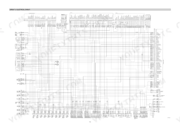 Hyundai HL780-9, HL780XTD-9 electrical circuit wiring diagram showing MCU, TCU, CAN bus, and harness connections.