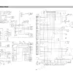 Hyundai R210LC-7H, R220LC-7H electrical circuit wiring diagram showing harness connections and fuse box layout.