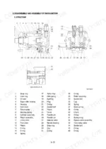 hyundai-r360lc-7-crawler-excavator-shop-manual-exploded-view-233.webp Hyundai R360LC-7 swing motor exploded view diagram and parts list showing internal structure, pistons, and valve assembly.