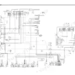 Hyundai R450LC-7A, R500LC-7A electrical circuit wiring diagram showing cabin, engine, and CPU controller connections.