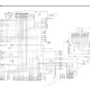 Hyundai R450LC-7A, R500LC-7A electrical circuit wiring diagram showing cabin, engine, and CPU controller connections.