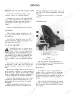 International Harvester 3500 Series A tractor manual: daily checks, fuel tank procedures, and suspension seat adjustments.