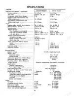 International Harvester 3500 Series A Loader Tractor specifications table for engine and electrical.