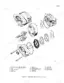 J I Case 480C, 480C LOADER BACKHOE exploded view diagram of the Cessna hydraulic pump components and parts list.