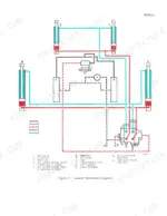 j-i-case-480c-loader-backhoe-service-manual-hydraulic-286.webp J I Case 480C, 480C LOADER BACKHOE hydraulic diagram showing loader control valve, lift and bucket cylinders, and pump flow.