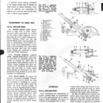 J.i. Case 500 Diesel, 600 Diesel, 600 LP-Gas, 900B Diesel, 900B LP-Gas, 500-600-900B manual steering gear exploded view and adjustment