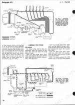 J.i. Case 500 Diesel, 600 Diesel, 600 LP-Gas, 900B Diesel, 900B LP-Gas, 500-600-900B fuel system diagrams and bleeding procedures.