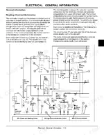 john-deere-102-to-190c-tractors-technical-manual-tm2328-wiring-117.webp John Deere 102, 105, 115, 125, 135, 145, 155C, 190C, John 100 Series electrical schematic for starting and ignition