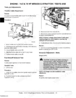 john-deere-14-542gs-1642hs-17-542hs-lawn-tractor-technical-manual-procedures-27.webp John Deere 14.542GS, 1642HS, 17.542HS throttle cable adjustment and fuel shutoff solenoid test procedures.