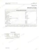 john-deere-140-hydrostatic-tractor-tractor-service-manual-specs-6.webp John Deere 140 Hydrostatic Tractor service manual page showing Kohler K321AS engine specifications and fluid capacities table.