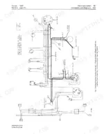 john-deere-1520-tractor-technical-manual-tm-1012-wiring-89.webp John Deere 1520 electrical system wiring diagram showing starting circuit, battery, alternator, and key switch.