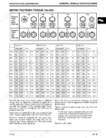 john-deere-1842gv-1842hv-sabre-yard-tractors-technical-manual-tm1740-torque-13.webp John Deere Sabre 1842GV, 1842HV metric fastener torque values table and markings.
