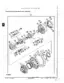 John Deere 200D, 200DLC travel gearbox exploded view showing axle shaft, bearings, and reduction gear components.