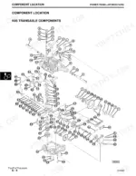 john-deere-2048hv-2254hv-2554hv-sabre-garden-tractors-technical-manual-tm1741-exploded-view-208.webp John Deere 2048HV, 2254HV, 2554HV, Sabre Garden Tractors exploded view of K65 hydrostatic transaxle components.
