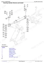 john-deere-204k-304k-loader-repair-manual-tm12988-exploded-view-110.webp John Deere 204K, 304K exploded view diagram for steering cylinder removal and installation with parts legend.