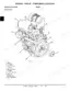 John Deere 2305 3TNV76 engine left rear view component location diagram with labeled parts list.