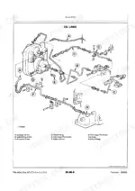John Deere 2355, 2555, 2755, 2855N front PTO oil lines exploded view diagram showing leakage, lubricating, and pressure lines.