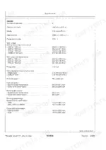 John Deere 2355, 2555, 2755, 2855N engine specifications table including torque, valve clearance, and idle speeds.
