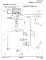 john-deere-250glc-excavator-technical-manual-tm13208x19-wiring-257.webp John Deere 250GLC, 250GLC Excavator, 250G Excavator electrical schematic showing key switch, battery relay, and fuses.