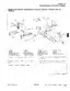 John Deere 316, 318, 420 exploded view of transmission control linkage, including shock absorber, turnbuckle, and lever parts.
