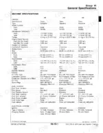john-deere-316-318-420-lawn-and-garden-tractors-technical-manual-tm1590-specs-23.webp John Deere 316, 318, 420 general specifications table for engine, fuel, and electrical systems.