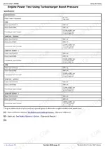 john-deere-318d-to-323d-skid-steer-loader-technical-manual-tm11398-specs-170.webp John Deere 318D, 319D, 320D, 323D engine power test specifications table for turbocharger boost pressure and idle speeds.