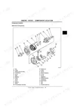 john-deere-3225c-3235c-3245c-lightweight-fairway-mower-technical-manual-tm2105-dec05-exploded-view-43.webp John Deere 3225C, 3235C, 3245C, Lightweight Fairway exploded view diagram of diesel engine alternator components.