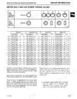 john-deere-325-345-lawn-and-garden-tractors-technical-manual-tm1574-feb-95-torque-14.webp John Deere 325, 345 metric bolt and cap screw torque values table for classes 4.8, 8.8, 9.8, 10.9, and 12.9 fasteners.