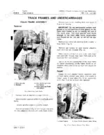 john-deere-350c-350d-355d-crawler-bulldozer-crawler-loader-technical-manual-tm1115-procedures-40.webp John Deere 350C, 350D, 355D track frame removal and repair procedure with diagrams of drive sprocket and wear strips.