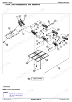 john-deere-350dlc-excavator-repair-manual-tm2360-exploded-view-72.webp John Deere 350DLC exploded view diagram of track chain assembly showing track links, pins, bushings, and shoe bolts.