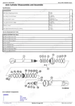 john-deere-350dlc-excavator-repair-manual-tm2360-specs-359.webp John Deere 350DLC arm cylinder disassembly specs, torque values, service tools, and exploded view component diagram.