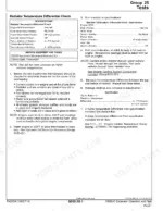 John Deere 350DLC, 350DLC Excavator radiator temperature differential check procedure and specifications table.