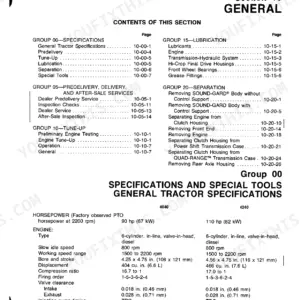 John Deere 4040, 4240 Technical Manual - Page 1