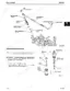 John Deere 415, 455 diesel engine repair manual showing exploded view of injection nozzle assembly and leak-off hose.