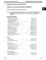 john-deere-425-445-455-lawn-and-garden-tractors-technical-manual-tm1517-specs-10-1.webp John Deere 425, 445, 455 non-standard fastener torque specifications table for gasoline engine, flywheel, carburetor, and throttle body.