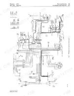 john-deere-4320-tractor-technical-manual-tm1029-wiring-75.webp John Deere 4320, 4320 Tractor electrical system wiring diagram showing starting circuit, battery, and key switch.