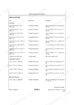 John Deere 4400, 4500 Telescopic Handlers specifications table for converter, lubrication, and main line pressures.