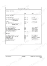 John Deere 4400, 4500 Telescopic Handlers rear axle torque settings table for differential, king pin, and final drive components.