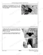 john-deere-450d-455d-crawler-bulldozer-crawler-loader-technical-manual-tm1291-exploded-view-77.webp John Deere 450D, 455D Crawler Bulldozer, Loader: Final drive input shaft removal and housing separation procedure.
