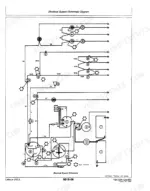john-deere-450d-455d-crawler-bulldozer-crawler-loader-technical-manual-tm1291-system-diagram-756.webp John Deere 450D, 455D, 450D Crawler Bulldozer, 455D Crawler Loader electrical system schematic diagram with battery and ignition.