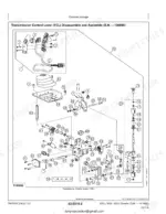 john-deere-450j-550j-650j-crawler-dozer-technical-manual-tm2258-exploded-view-128.webp John Deere 450J, 550J, 650J Crawler Dozer exploded view of Transmission Control Lever (TCL) disassembly and assembly.