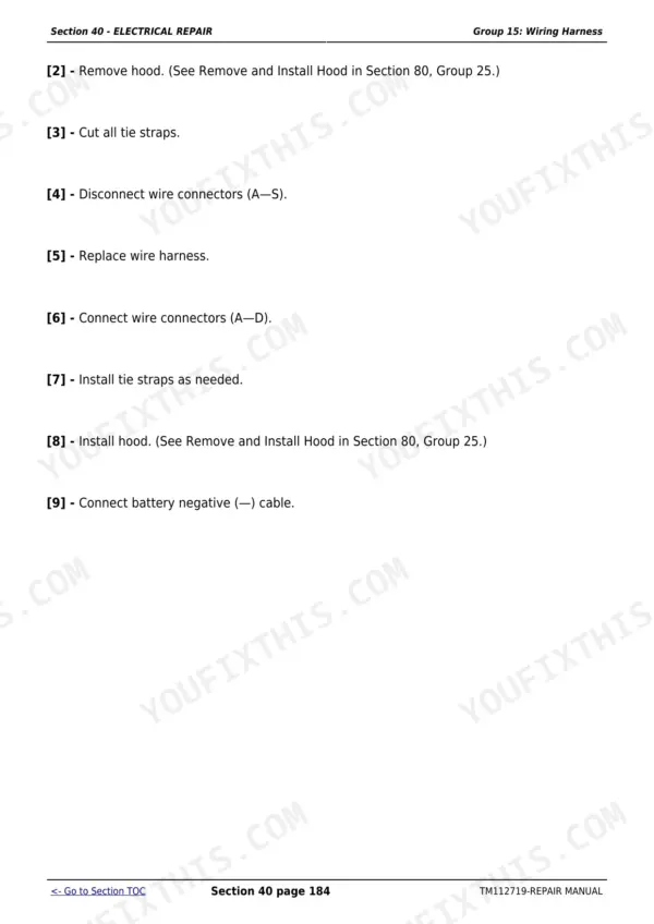 John Deere 5083E repair manual - Electrical Repair, Section 40 - ELECTRICAL REPAIR