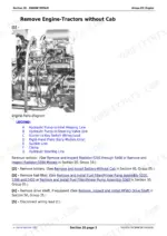 john-deere-5200-5300-5400-5500-technical-manual-tm1520-637155e-engine-repair-77.webp John Deere 5200, 5300, 5400, 5500 engine removal with engine parts diagram for tractors without a cab.