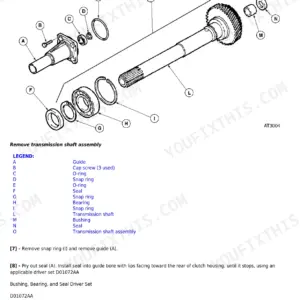 John Deere 5310N, 5410N, 5510N Technical Manual — Exploded Parts View
