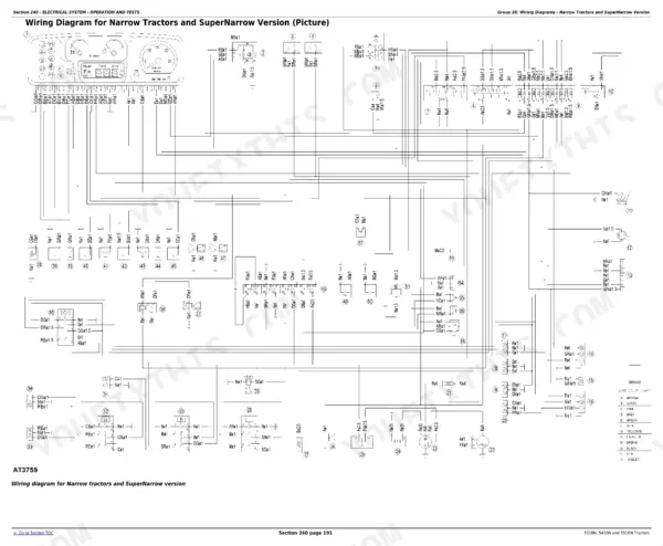 John Deere 5310N, 5410N, 5510N Technical Manual — Wiring Diagram