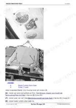 John Deere 5325N, 5425N, 5525N dealer-fabricated tools with evaporator and heater core housing installation.