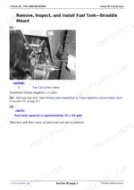 John Deere 5325N, 5425N, 5525N fuel tank removal and installation for the straddle-mount tank.